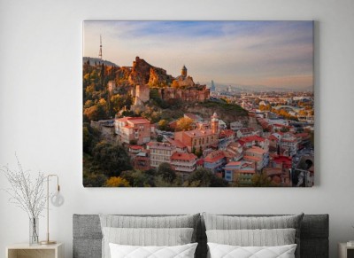 Obrazy do salonu Widok Starego Tbilisi ze wzgórza