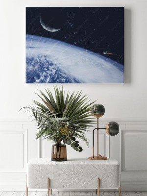 Obraz na płótnie Abstrakcyjne naukowe tło