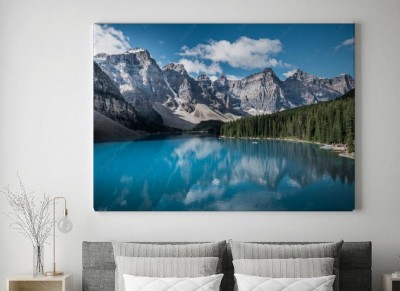 Obraz na płótnie Piękne jezioro w parku narodowym Banff