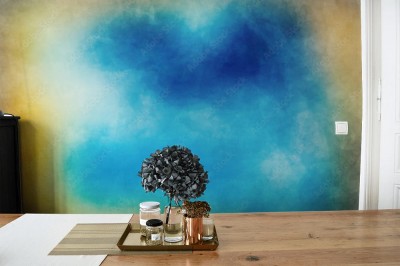 Fototapeta Teksturowane tło w odcieniach koloru niebieskiego i żółtego