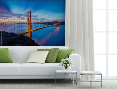 Fototapeta Wschód słońca nad mostem Golden Gate