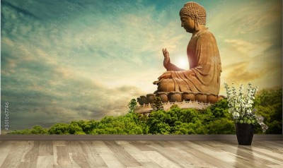 Fototapeta Posąg buddy w Hong Kongu