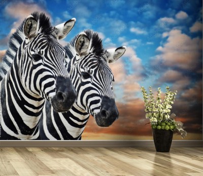 Fototapeta Zebry na wolności