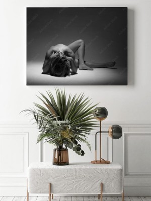 Obraz na płótnie Piękny erotyczny akt nagiej kobiety