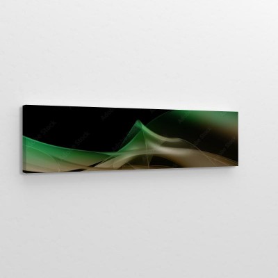 Obraz na płótnie zielona panorama abstrakcji