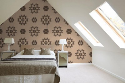 Tapeta na ścianę z ornamentem