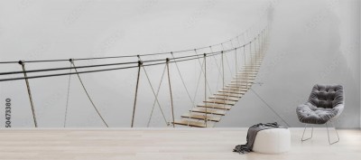 Fototapeta Most Wiszący we mgle