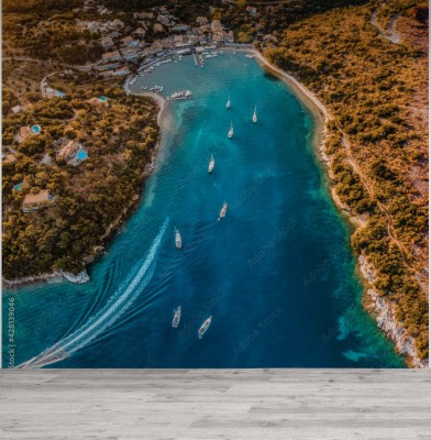 Fototapeta Widok z lotu ptaka Agios Stephanos (NE) Korfu