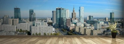 Fototapeta Panorama miasta Warszawa