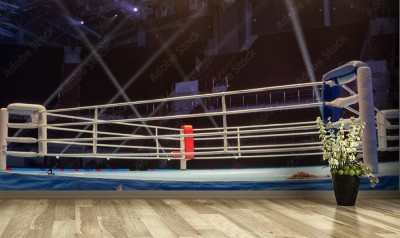 Fototapeta Ring bokserski przed walka