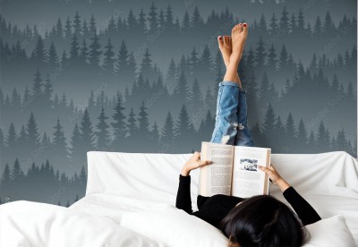 Fototapeta do salonu z  ciemnym wzorem