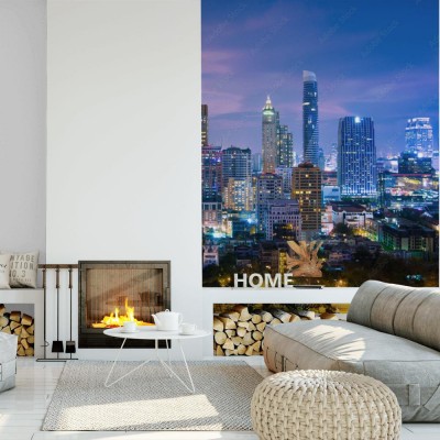 Fototapeta Architektura miasta Bangkok w ujęciu wertykalnym