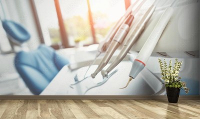 Fototapeta Wiertła dentystyczne w gabinecie dentystycznym