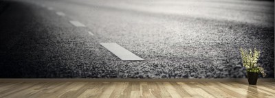 Fototapeta Czarna asfaltowa droga