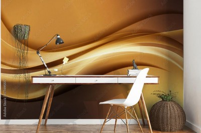 Fototapeta złote fale