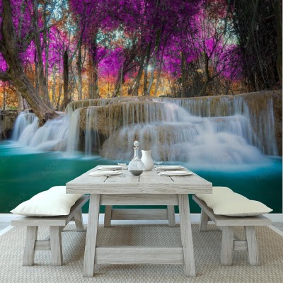 Fototapeta Krajobraz naturalny przedstawiający wodospad