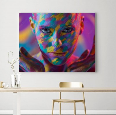 Obraz na płótnie Kolorowy makijaż