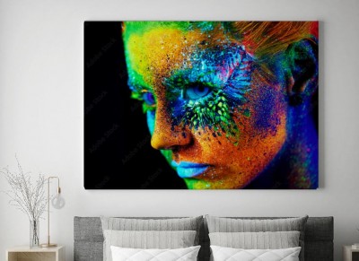 Obraz na płótnie Kolorowy portret