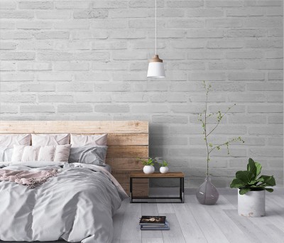 Fototapeta Biała ściana w stylu grunge z cegieł