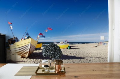 Fototapeta Kutry rybackie nad Bałtykiem