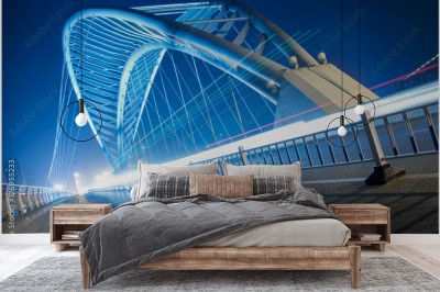 Fototapeta Most Suzhou w nocnej scenerii