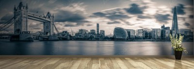 Fototapeta Rozległa panorama miasta Londyn