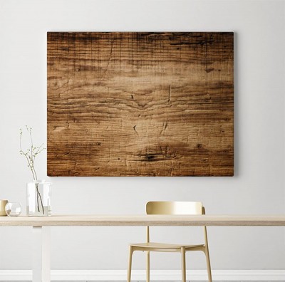 Obraz na płótnie Ciemnobrązowa struktura drewna z zadrapaniami