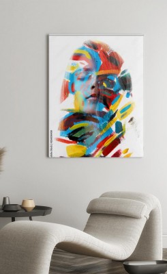 Obraz na płótnie z nakładającymi się portretami
