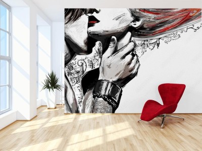 Fototapeta Magnetyzm - krótka historia kreślona pędzlem