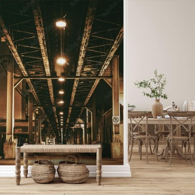 Fototapeta Most kolejowy w Chicago