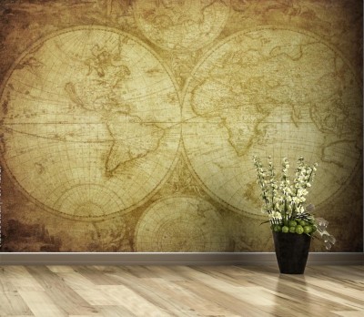 Fototapeta Archiwalna mapa świata