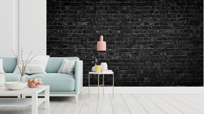 Fototapeta Ciemny mur z cegły jako tło