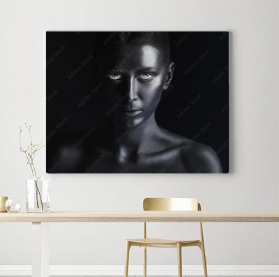 Obraz na płótnie Czarny makijaż