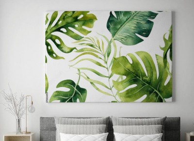 Obraz na płótnie Liście tropikalnych roślin