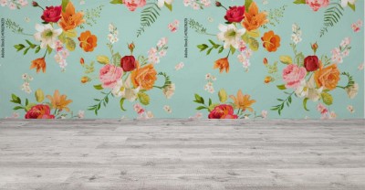 Fototapeta - Kwiaty lilii i storczyków