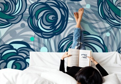 Tapeta z wzorem kwiatka róży