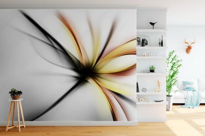 Fototapeta Niesamowity projekt abstrakcjonistycznego kwiatu 