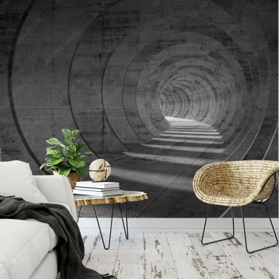 Fototapeta Abstrakcyjny betonowy korytarz