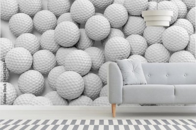 Fototapeta Tło z piłek golfowych