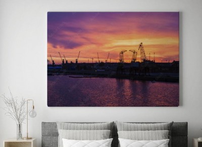 Obraz na płótnie Stare żurawie w Szczecinie