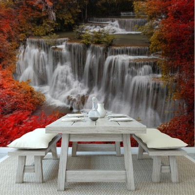 Fototapeta Jesienny krajobraz wodospadu