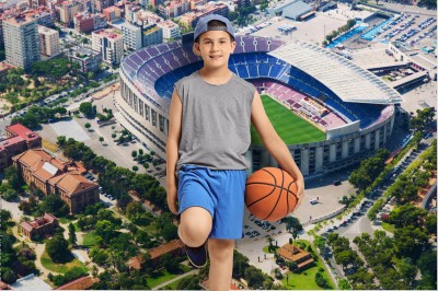 Fototapeta Camp Noe - Największy stadion Barcelony