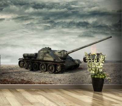 Fototapeta Radziecki niszczyciel czołgów SU-100