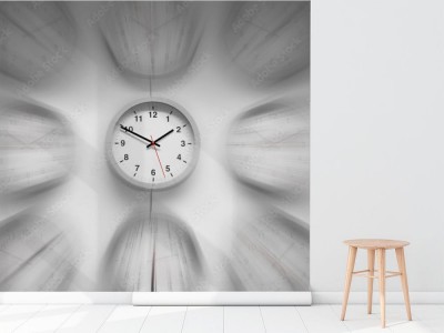 Fototapeta Zegar z efektem rozmycia czasu