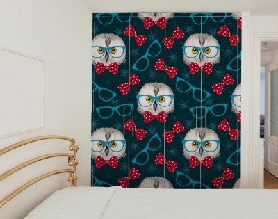 Naklejki na meble Sowa w okularach