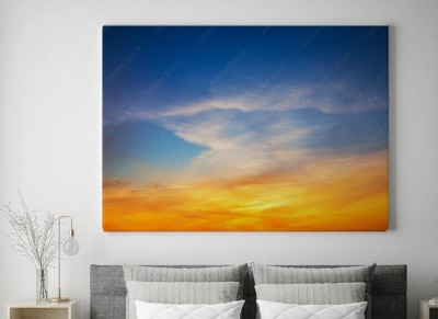 Obraz na płótnie Abstrakcyjne tło z nieba podczas zmierzchu