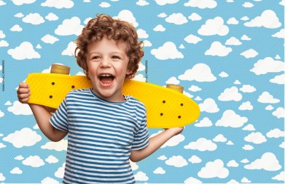 Tapeta wzór z chmurami