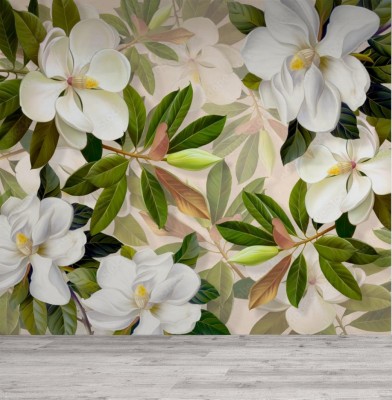 Fototapeta do salonu - Białe kwiaty