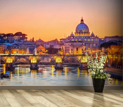 Fototapeta Katedra Świętego Piotra w nocy