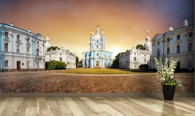 Fototapeta Panorama Prawosławnej Katedry w Petersburgu
